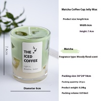AIKUN Großhandel Kreative Sommer Matcha Cup Shaped Jelly Wax Party Home Dekoration Duft kerzen Atmosphäre Kerzen
