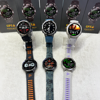 Jam Tangan Pintar 2026 HT53 GPS Kompas Altimeter Layar Bulat 1.46'' dengan Senter Panggilan BT Tahan Air 30M Smartwatch Outdoor Pria