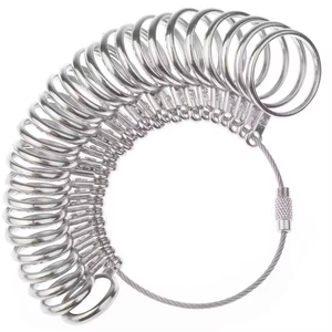 Mạnh mẽ đà điểu ngón tay kim loại nhẫn sizer chúng tôi/UK/HK/EU đồ trang sức Kích thước điều chỉnh công cụ đo lường cho phù hợp với cá nhân - Product Image 4