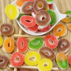 Caramelo de goma de donut multicolor de sabor afrutado dulce al por mayor 1kg personalizado diferentes formas empaquetado surtido de dulces de Navidad - Product Image 2