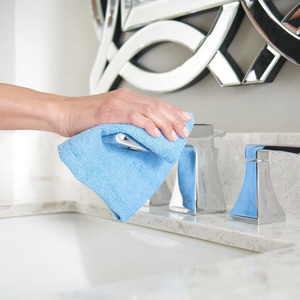 Paños de <span class=keywords><strong>limpieza</strong></span> de microfibra de primera calidad sin pelusa para uso multisuperficie, para cocinas, baños, <span class=keywords><strong>limpieza</strong></span> de vidrio automotriz - Product Image 5