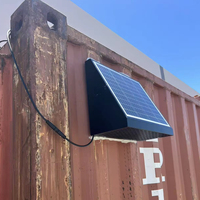 Ventilador de Pared Solar de 65W sin Cableado para Casas Contenedor, Almacenes y Sitios Remotos, Sistema de Ventilación y Refrigeración Fuera de la Red