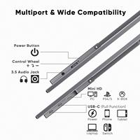 18.5 pouces 1920*1080P sous-écran étendu moniteur Ultra léger pour PC PS5 Xbox Switch iPhone Macbook moniteur Portable avec haut-parleurs