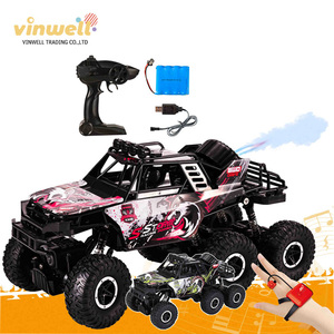 1: 10 Hiệu Suất Cao Hợp Kim Nhôm 2.4GHz Xe Địa Hình Cầm Tay & Đồng Hồ Điều Khiển Từ Xa Xe Phun Ánh Sáng - Product Image 4