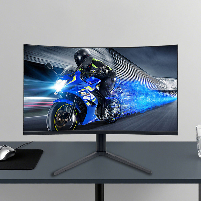 OEM 24/27/32/34/49 Inch Curved Flat LED Computer Monitor 2K/4K LED Screen 120Hz/144Hz/180Hz Desktop Gaming PC