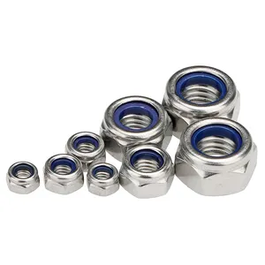 Din 985 ISO 7040 ISO 10511 mạ kẽm hình lục giác khóa Nut nylock Nut với nylon chèn - Product Image 1