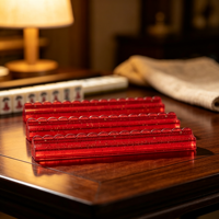 Pack d'accessoires de mahjong de Noël haut de gamme : supports magnétiques incurvés pour tuiles et outil de poussée pour les passionnés de mahjong américain