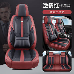 Fundas de Asiento de Coche de Cuero Transpirable para las Cuatro Estaciones, Universales, de Lujo, Impermeables, Color Marrón, Juego Completo para 5 Plazas, Venta al Por Mayor 2025 - Product Image 4