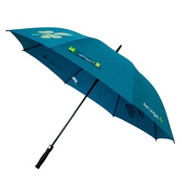 Parapluie de golf promotionnel avec logo personnalisé, tissu pongé 190T, protection UV, parapluie droit de luxe, expédition rapide