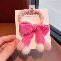 Nouveau design 2025, nœud en tissu personnalisé pour enfants, mode, corde à cheveux, doux, mignon, bandeau crème pour filles