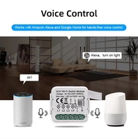 Interrupteur intelligent WiFi Zigbee avec commande vocale, application Tuya, mini disjoncteur intelligent pour la maison, 1, 2, 3 ou 4 voies, relais de lumière