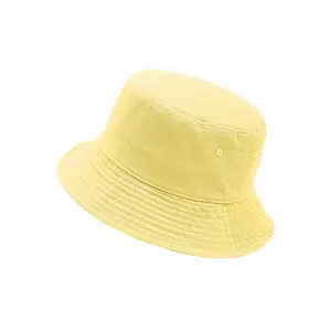 Chapeau avec logo personnalisé, rond, en coton, vente en gros, divers coloris