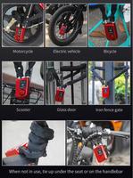 Antivol intelligent pour vélo en acier avec sirène 110 dB, certifié FCC CE ROHS, étanche IP55, contrôle mobile sans clé personnalisé