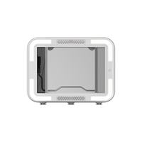 Toit ouvrant en verre acrylique double vitrage 700x500mm, pièces de carrosserie de camping-car avec éclairage LED et interrupteur