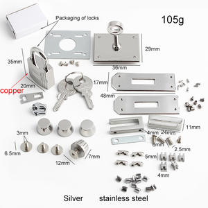 Sac en <span class=keywords><strong>palladium</strong></span> Hardwareherrajes Para Bolsos dames sac accessoires serrure et bouton matériel sac à main laiton plaqué or - Product Image 4