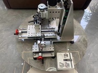 Tour multifonction manuel intégré pour assemblage, fraisage et perçage, mini-tour domestique DIY Shangxi 001 220V en acier inoxydable et aluminium
