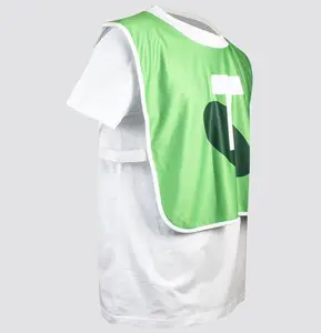 Gilet à bavette d'entraînement de football de basket-ball de sport personnalisé hauts de football bavoirs