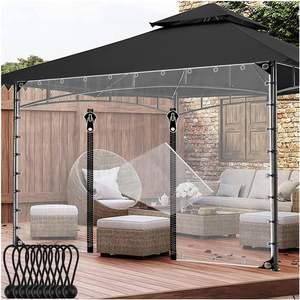 Toldo <span class=keywords><strong>transparente</strong></span> de vinilo impermeable para exteriores, toldo enrollable para patio, cortina impermeable - Product Image 1