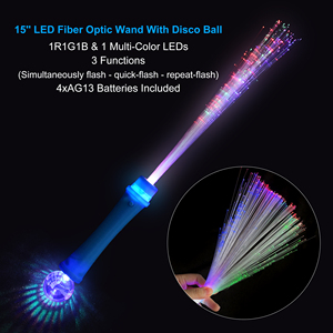 Varita de Fibra Óptica LED con Bola de Proyección Multicolor para Conciertos, Fiestas Rave y Festivales de Música, Accesorios para Eventos Nocturnos, Venta al por Mayor - Product Image 3