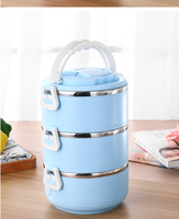 Umwelt freundlicher Lunchbox-Lebensmittel wärmer aus Edelstahl mit isoliertem PP-Material aus thermischem Stahl zum Warmhalten von Lebensmitteln