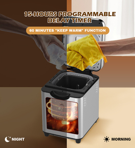 SOHEF Máquina para Hacer Pan Inteligente para Cocina, Conexión <span class=keywords><strong>WiFi</strong></span>, Future Home, 25 Menús Automáticos, Masa Perfecta Sin Gluten, 700W DC, ETL/CE/BSCI/ISO - Product Image 4