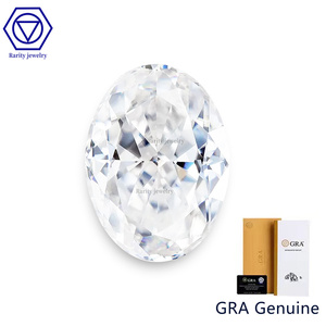 Bộ Moissanite Hình Bầu Dục Giá Xuất Sắc Bán Trực Tiếp Từ Nhà Máy Đá Lỏng Moissanite Cho Nhẫn Đá Cz Màu Trắng - Product Image 2