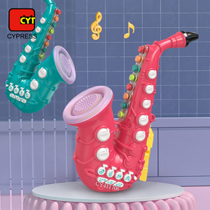 Saxofón educativo para niños, instrumento Musical de simulación, Mini saxofón con luces y música - Product Image 2