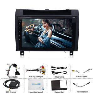Reproductor Estéreo para Auto con Pantalla de 9 Pulgadas, Android Auto, Carplay, RDS, <span class=keywords><strong>2</strong></span> DIN, Navegación para <span class=keywords><strong>Mercedes</strong></span>-<span class=keywords><strong>Benz</strong></span> Clase <span class=keywords><strong>SLK</strong></span> 2004-2011 - Product Image 2