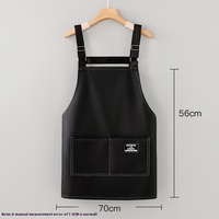 Tablier personnalisé avec logo en PU pour cuisine, chef, barista, barbecue, coiffeur, serveur de restaurant - Style moderne, durable, avec manches