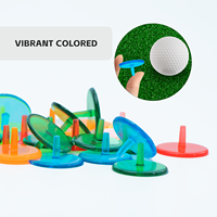 Marqueur de balle de golf multicolore, durable et écologique en plastique pour accessoires de golf