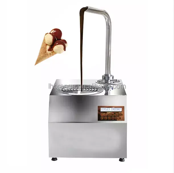 Máquina automática pequeña para templar chocolate, dispensador portátil de chocolate caliente