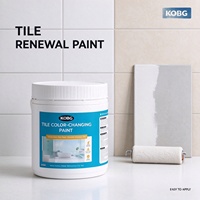 Revêtement de rénovation multi-usages à base d'eau, changeant de couleur, pour carrelage lisse, bois, meubles, garage, entrepôt, marquage au sol