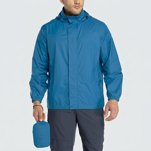 High Quality Custom Logo <b>Men's</b> Lightweight <b>Jackets</b> Outdoor Coat Male stitching Color Casual <b>Running</b> Windbreaker <b>Jacket</b> for <b>Man</b> - Product Image 1