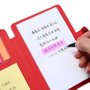 Promotional Office Writing Kraft Journal Self-Adhesive Sticky Note Pad Craft Paper <b>Notepad</b> With Ball Pen - Product Image 4