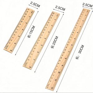 Règles promotionnelles écologiques en bois de 15 cm, 20 cm, 30 cm pour étudiants, enseignants, papeterie et fournitures scolaires, logo personnalisé - Product Image 3