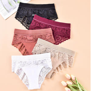 Nuevas bragas <span class=keywords><strong>de</strong></span> encaje para mujer, sexys y encantadoras, con estampado floral, <span class=keywords><strong>de</strong></span> malla transpirable, cómodas, <span class=keywords><strong>de</strong></span> talle alto, venta al por mayor transfronteriza - Product Image 3