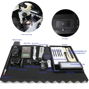 Laboratorio Portatile Professionale di Alta Qualità per l'Identificazione di Gemme con 20 Tipi di Strumenti Gemmologici - Product Image 5