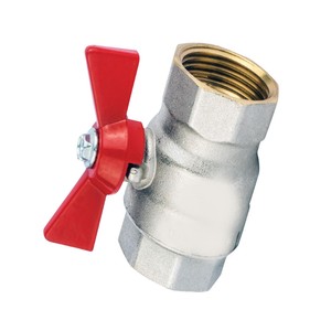 Válvula de bola con manija de latón Clase 150, conexión roscada, tamaño de puerto de 1/2 pulgada para aplicaciones de suministro de agua - Product Image 4