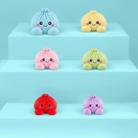 Peluche souple en forme de boulette, jouet de décompression mignon de dessin animé, boîte mystère, ensemble de figurines vapeur, idées cadeaux d'anniversaire pour enfants