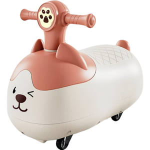 سيارة متأرجحة كلاسيكية جديدة للأطفال رخيصة من البلاستيك ، سيارة متأرجحة لطيفة للأطفال ، سيارة منزلقة مع الموسيقى - Product Image 2