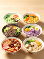 Non-Fried Instant Noodles Purple Sweet Potato Vegetable Quick Meal Healthy Breakfast Hotpot Malatang Bulk Supply Food Service