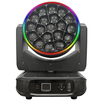 Luz Móvil de Cabeza con Zoom DMX512, 19X40W RGBW 4IN1, Tipo Ojo de Abeja, para Discotecas, Conciertos, Bodas y Bares, en Oferta
