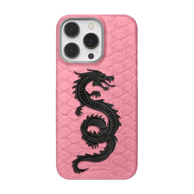 Unique Design High Quality Genuine Snake Leather Skin case for iPhone 16 15 14