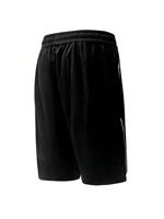 T-shirt à manches courtes pour homme, couleur noire unie, coupe ample, polyester, ensemble de vêtements de sport pour la course à pied et la salle de sport
