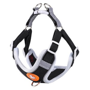 プレミアムソフトスエード犬用ハーネス、調節可能、脱走防止、反射素材入り、パッド入りペットベストハーネス、小型犬、中型犬、大型犬用 - Product Image 5