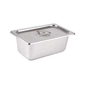 Buena calidad estilo americano acero Gn Pan contenedor de comida restaurante 1/6 Gn Pan Acero inoxidable 150mm - Product Image 1