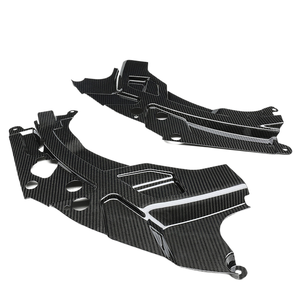 Pour BMW G87 M2 : Cache-phares en fibre de carbone sèche et protections latérales modifiées pour le compartiment moteur - Product Image 6
