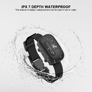 ปลอกคอสัตว์เลี้ยงไฟฟ้าช็อตแบบชาร์จไฟได้ใช้ง่ายไล่กันน้ำฝึกป้องกันการเห่า - Product Image 5