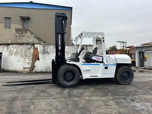 Japan Vigoshop Surplus TCM FD100 <b>Diesel</b> Forklift Three Stage Mast Solid Tire Robust Chassis for Heavy Cargo <b>Container</b> Lifting - Product Image 6