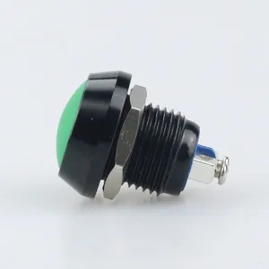 Metal Button Switch Aluminum Ball Head 12 MM Pcb Mini Small Metal Color Mechanical Custom Push Button Switch